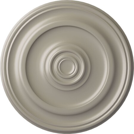 Ekena Millwork Kepler Traditional Ceiling Medallion (For Canopies up to 5 1/4"), 23 5/8"OD x 1 3/4"P, Pearl White CM24KPPWS